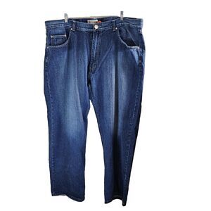 Premium Brand Mens Blue Jeans  50 x 34 Denim Straight Leg Streetwear
